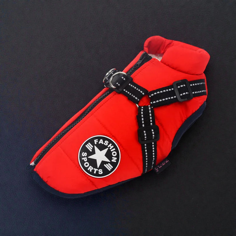 Waterproof Winter Coat with Integrated Harness