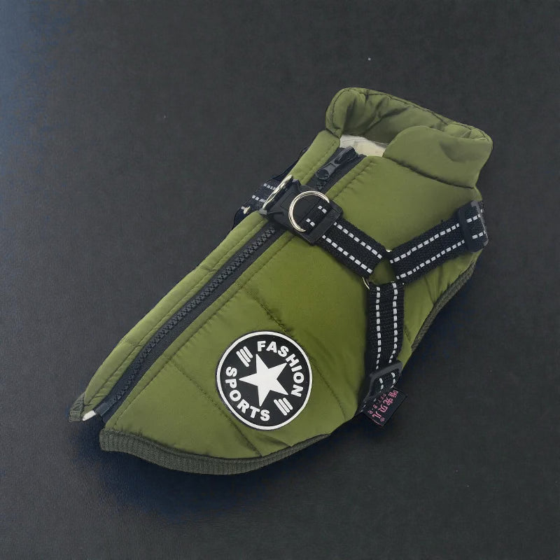 Waterproof Winter Coat with Integrated Harness