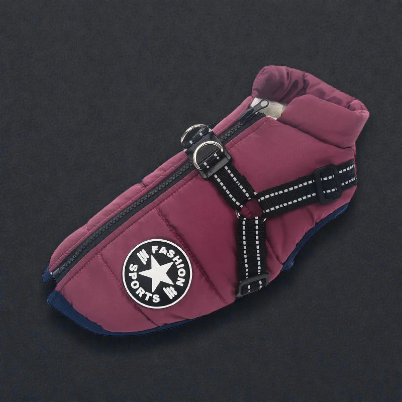 Waterproof Winter Coat with Integrated Harness