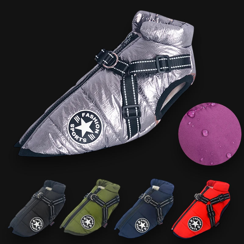 Waterproof Winter Coat with Integrated Harness